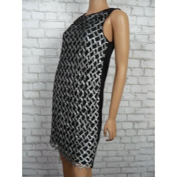 $698 DVF Diane von Furstenberg Joylyn White Sequin Cutout Shift Dress XS NWT - Picture 4 of 8